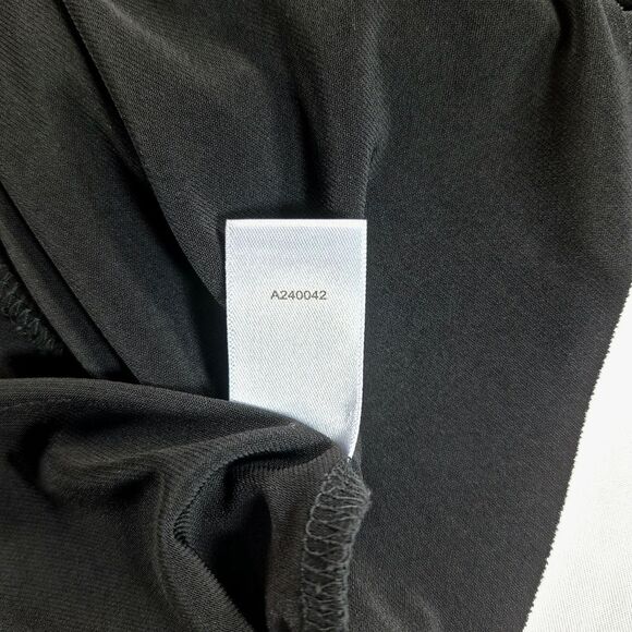 Susan Graver Top Women's Black Liquid Knit Tiered 3/4 Sleeve Scoop Neck Blouse S - Picture 11 of 11